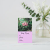 Carte De Visite Jardin vert, Rococo rose Lady sur le Monogramme à (Debout devant)