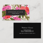 Carte De Visite Jardin vintage (Devant / Derrière)