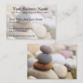 Carte De Visite Jardin Zen Rock (Devant / Derrière)