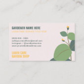 Carte De Visite Jardinage de la pelouse Service de tondeuse à herb (Dos)