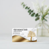 Carte De Visite Jardinage de marbre d'or Landscaping Parking de pe (Debout devant)