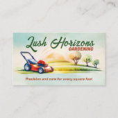 Carte De Visite Jardinage Entrepôt de pelouse Paysage (Devant)