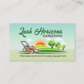 Carte De Visite Jardinage Entrepôt de pelouse Paysage (Devant)