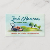 Carte De Visite Jardinage Entrepôt de pelouse Paysage (Devant)