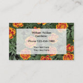 Carte De Visite Jardinage et fleurs (Dos)