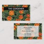 Carte De Visite Jardinage et fleurs (Devant / Derrière)
