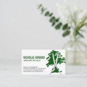 Carte De Visite Jardinage | Paysage | Logo de l'arbre (Debout devant)