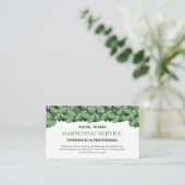 Carte De Visite Jardinage professionnel et moderne / Paysage (Debout devant)