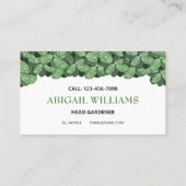 Carte De Visite Jardinage professionnel et moderne / Paysage (Dos)