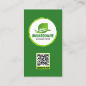 Carte De Visite Jardinage professionnel Landscaping Parking de pel (Dos)