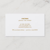 Carte De Visite Jardinier d'herbes bio et chef cuisinier (Dos)