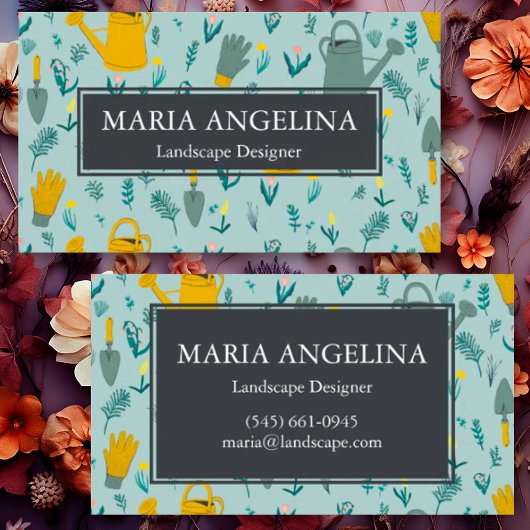 Carte De Visite Jardinier Paysage Jardinage Cool moderne