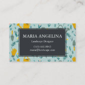 Carte De Visite Jardinier Paysage Jardinage Cool moderne (Dos)