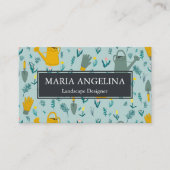 Carte De Visite Jardinier Paysage Jardinage Cool moderne (Devant)