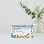 Carte De Visite Jardiniers de papillon au printemps (Debout devant)