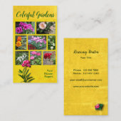 Carte De Visite Jardins colorés (Devant / Derrière)