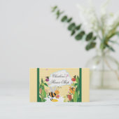 Carte De Visite Jardins de fleurs de bourdons (Debout devant)