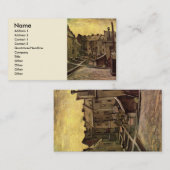 Carte De Visite Jardins de vieilles maisons par Vincent van Gogh (Devant / Derrière)