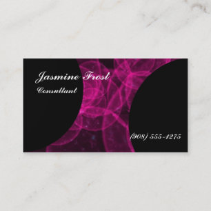 Carte De Visite Jasmin rose Frost de plasma