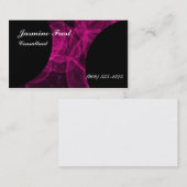 Carte De Visite Jasmin rose Frost de plasma (Devant / Derrière)