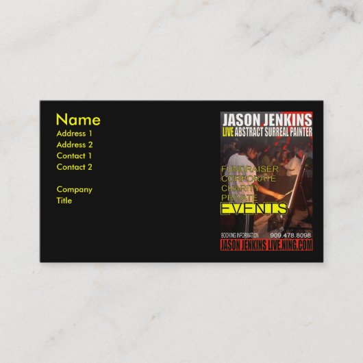 CARTE DE VISITE JASON JENKINS EN DIRECT (Devant)