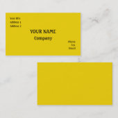 Carte De Visite Jaune (Devant / Derrière)