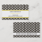 Carte De Visite Jaune (Devant / Derrière)