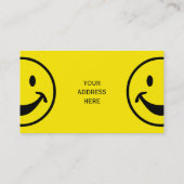 Carte De Visite Jaune amusant & rayures + votre dos. & idée (Dos)