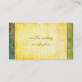 Carte De Visite Jaune antique coloré (Dos)