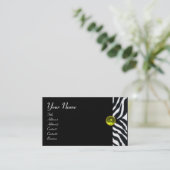 Carte De Visite JAUNE BLACK ZEBRA FUR MONOGRAM, Topaz (Debout devant)