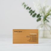 Carte De Visite Jaune brossé (Debout devant)