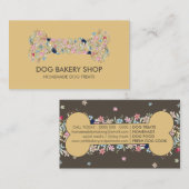 Carte De Visite Jaune Brown fait maison Traitements de chien (Devant / Derrière)