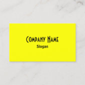 Carte De Visite Jaune clair (Devant)