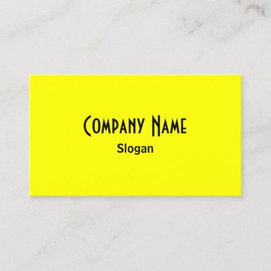 Carte De Visite Jaune clair (Devant)