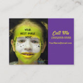 Carte De Visite Jaune d'arc-en-ciel (Dos)