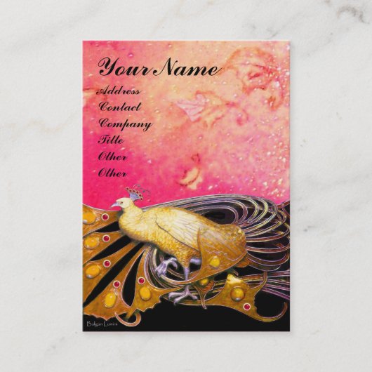 Carte De Visite Jaune de PAIX (Devant)