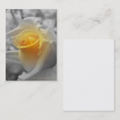Carte de visite jaune de Rosebud Grayscaled (Devant / Derrière)
