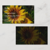 Carte De Visite Jaune de tournesols (Devant / Derrière)
