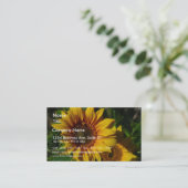 Carte De Visite Jaune de tournesols (Debout devant)