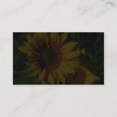 Carte De Visite Jaune de tournesols (Dos)