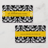 Carte De Visite jaune d'or de la damassé 311-Belladonna (Devant / Derrière)