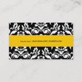 Carte De Visite jaune d'or de la damassé 311-Belladonna (Dos)