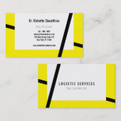 Carte De Visite Jaune et noir (Devant / Derrière)