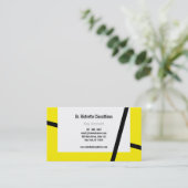 Carte De Visite Jaune et noir (Debout devant)