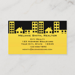 Carte de visite jaune et noir de Sklyline