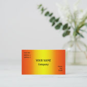 Carte De Visite Jaune et orange (Debout devant)