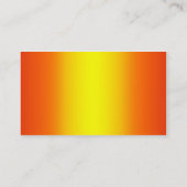 Carte De Visite Jaune et orange (Dos)
