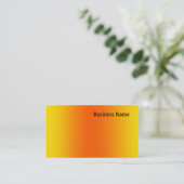 Carte De Visite Jaune et orange (Debout devant)