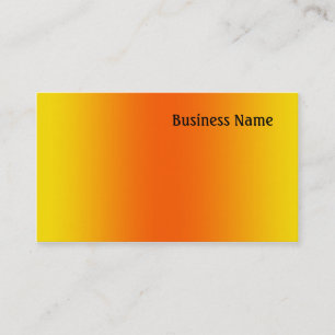 Carte De Visite Jaune et orange