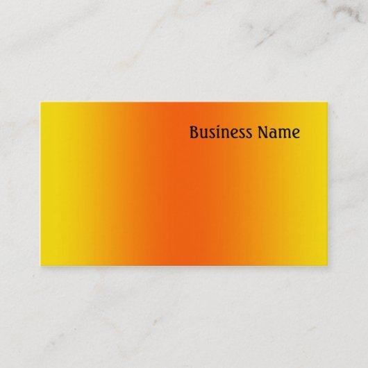 Carte De Visite Jaune et orange (Devant)
